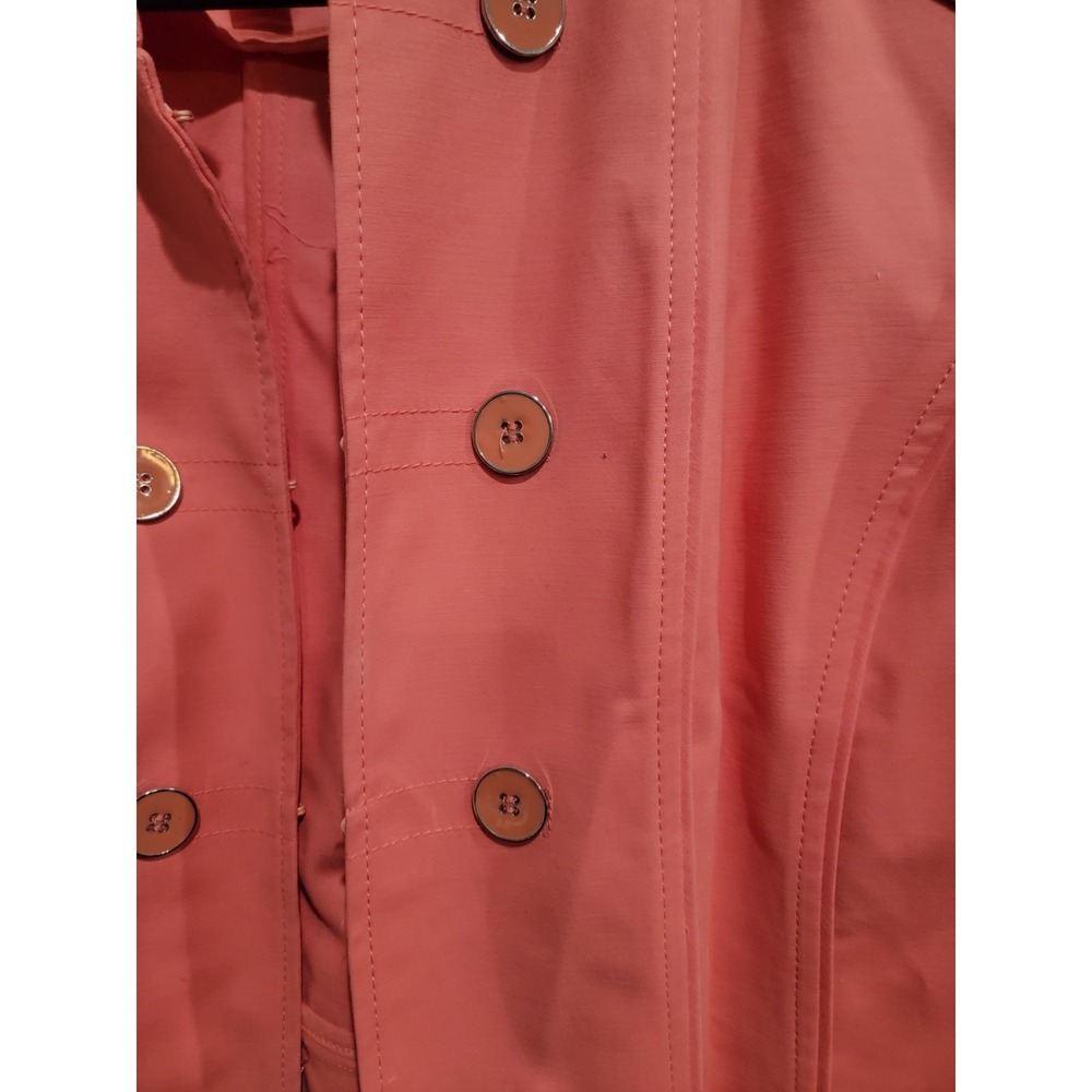 Chico's Womens Size 3 XL Coral Pink Double Breasted Button Up Blazer Jacket Coat - Picture 3 of 7